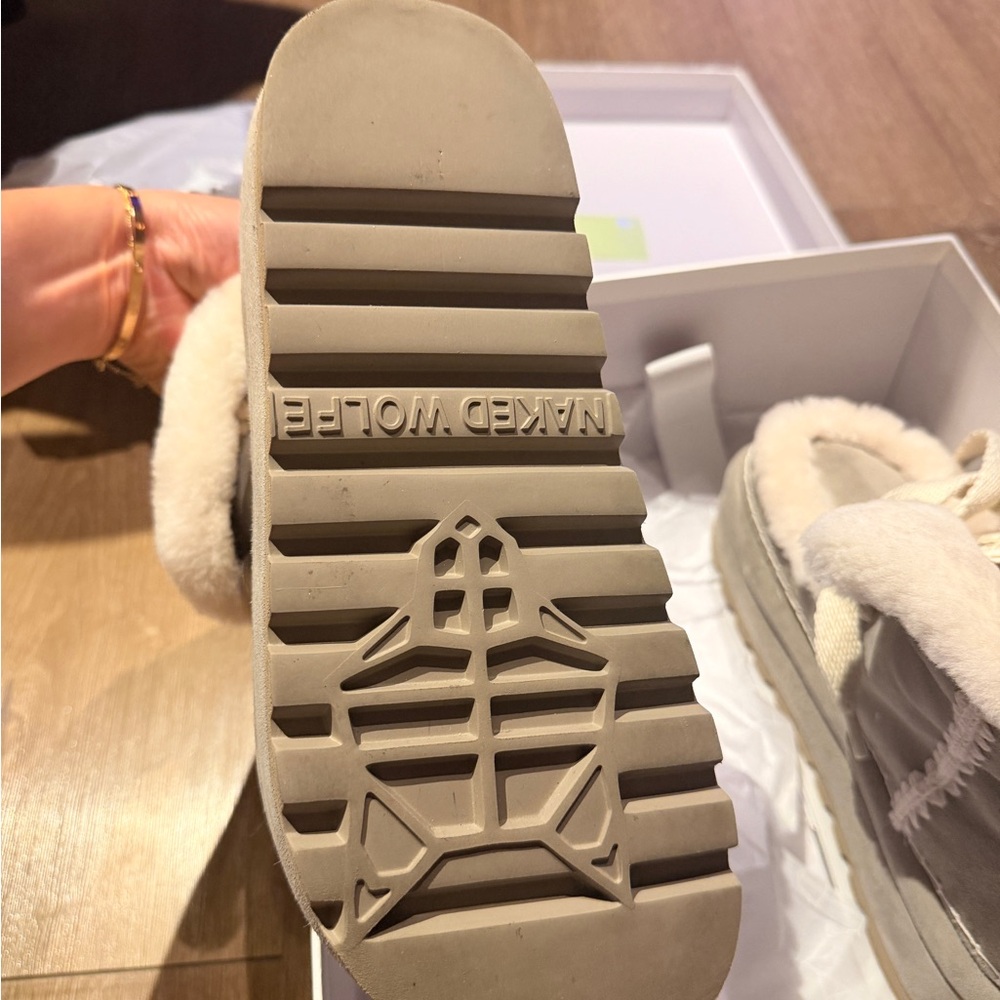 Naked Wolfe Beige Ankle Boots - Picture 4 of 7